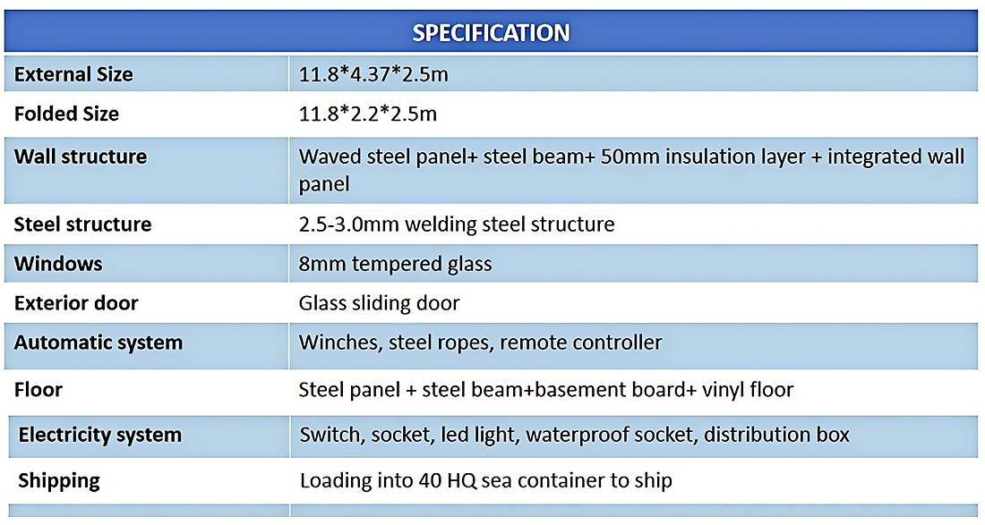 expandable house container