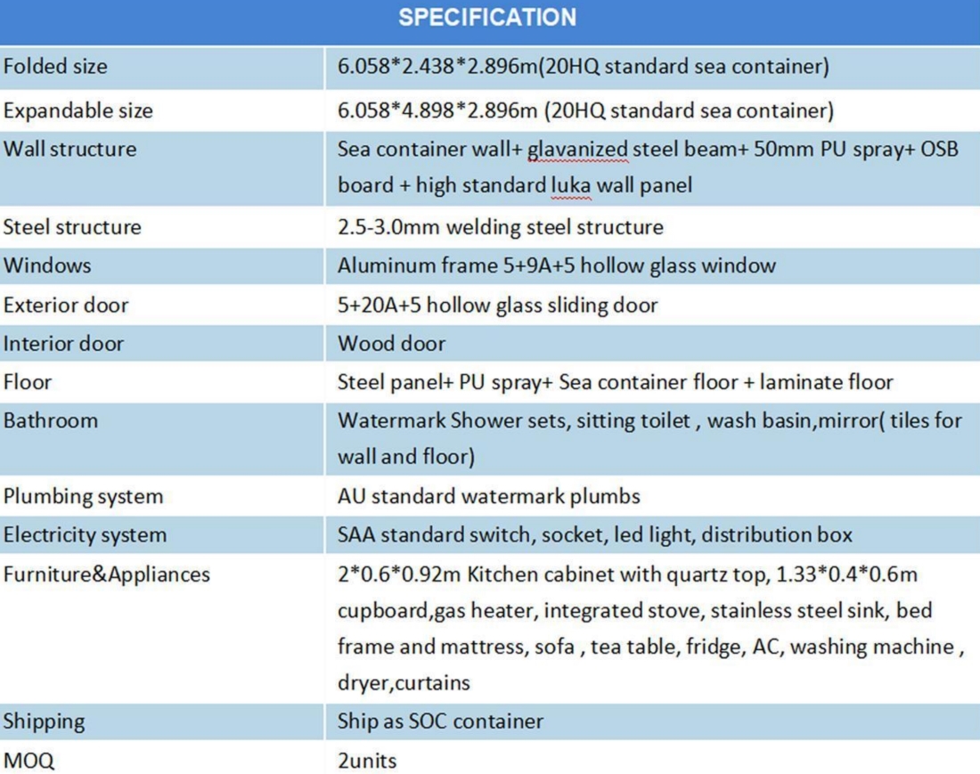 luxury expandable house container house family home